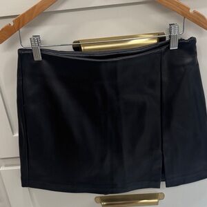 Endless Rose faux leather slitted skort, MED, like new condition- worn once
